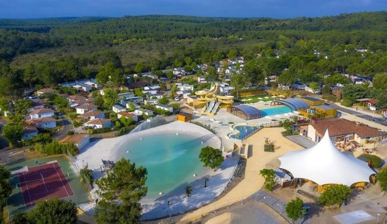Chalet Camping Les Vignes Lit-et-Mixe Eksteriør billede