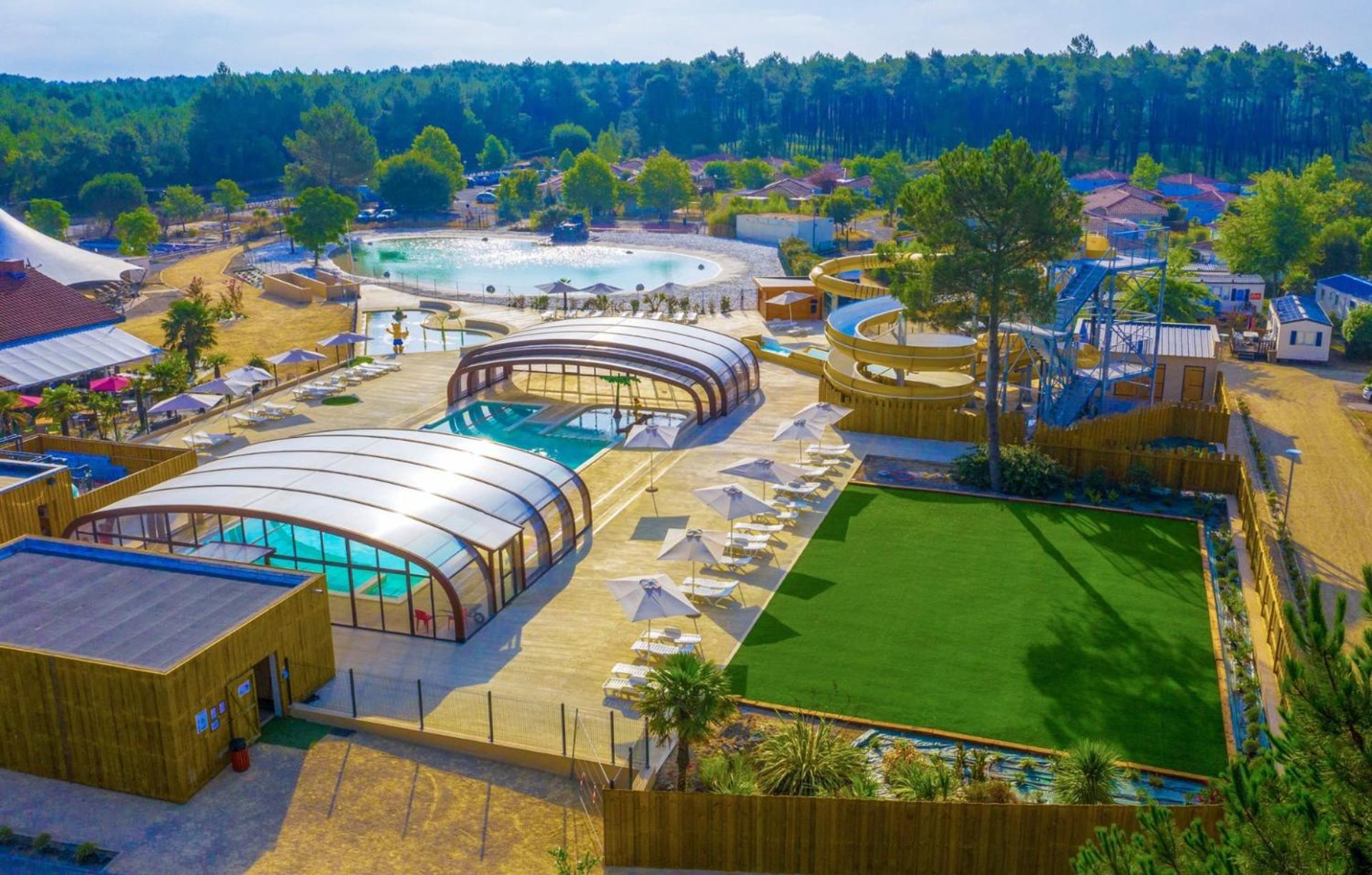 Chalet Camping Les Vignes Lit-et-Mixe Eksteriør billede