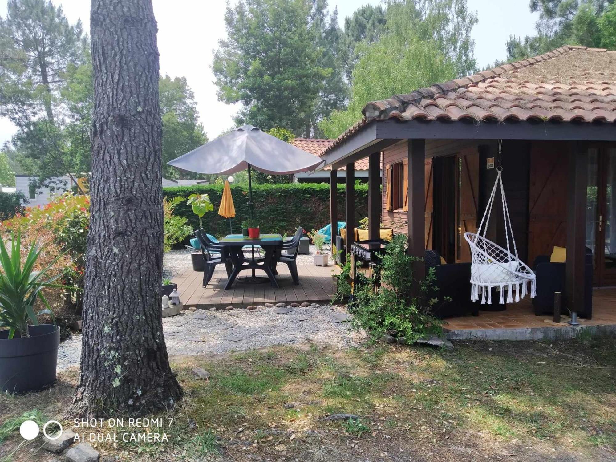 Chalet Camping Les Vignes Lit-et-Mixe Eksteriør billede